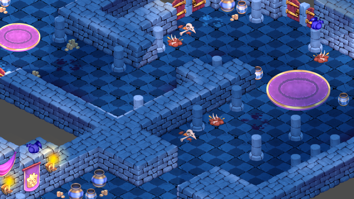 Godot render of Isometric Dungeon