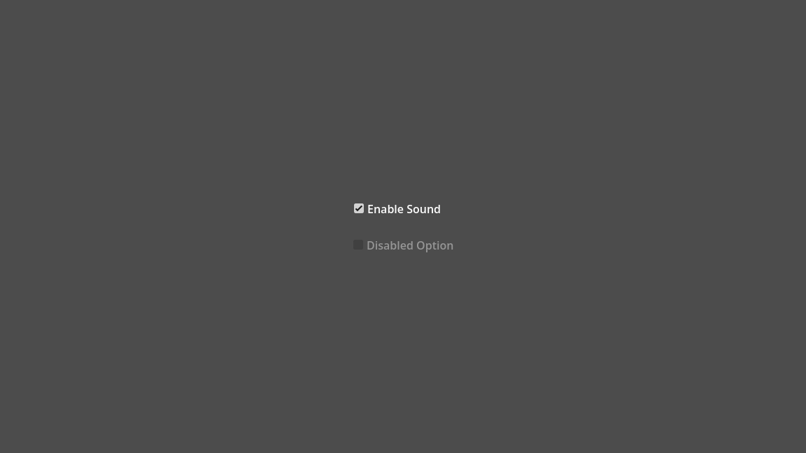 Godot render of CheckBox