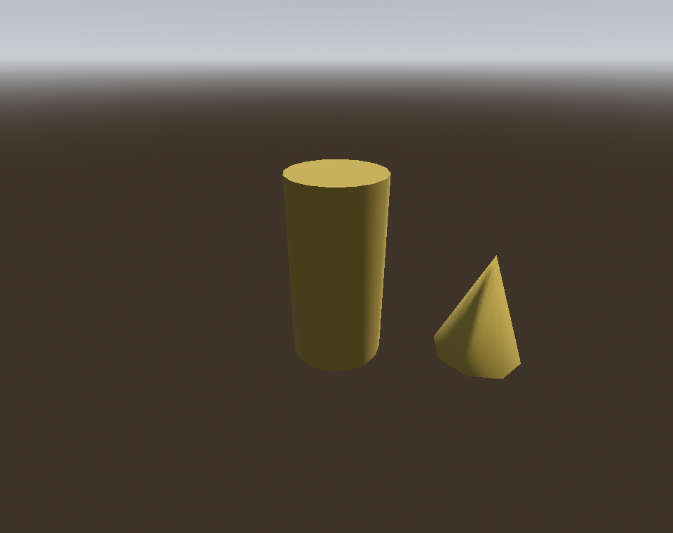 Godot render of CSGCylinder3D