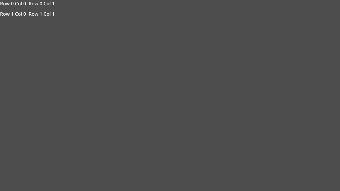 Our render of GridContainer