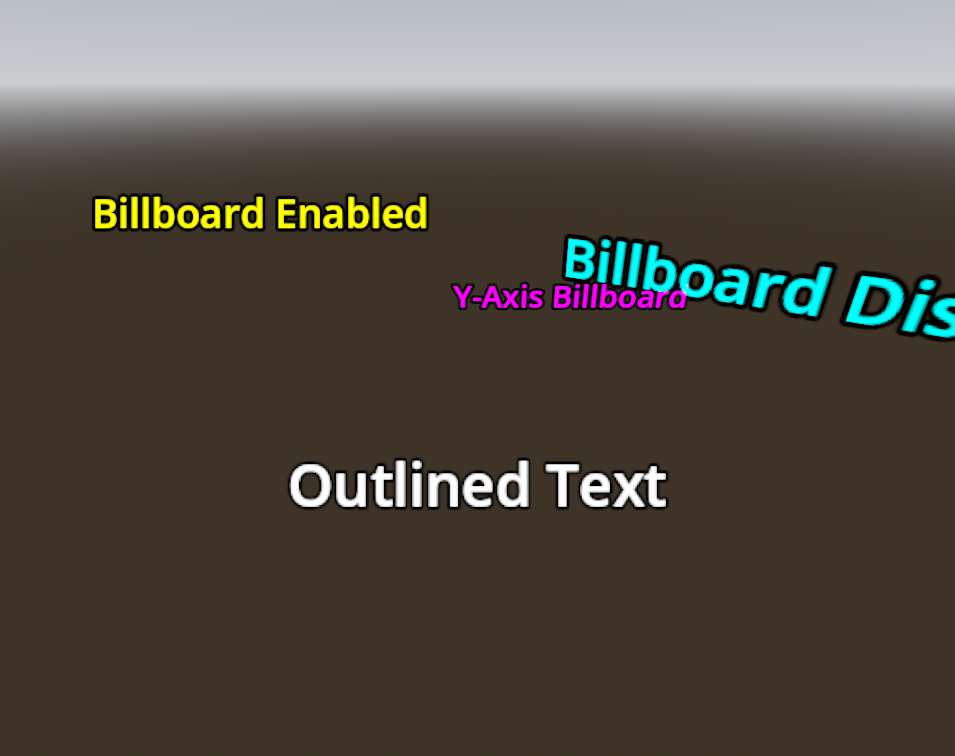 Godot render of Label3D