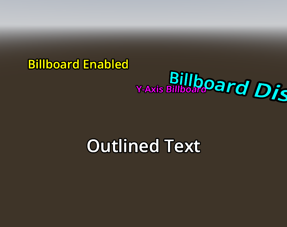 Our render of Label3D