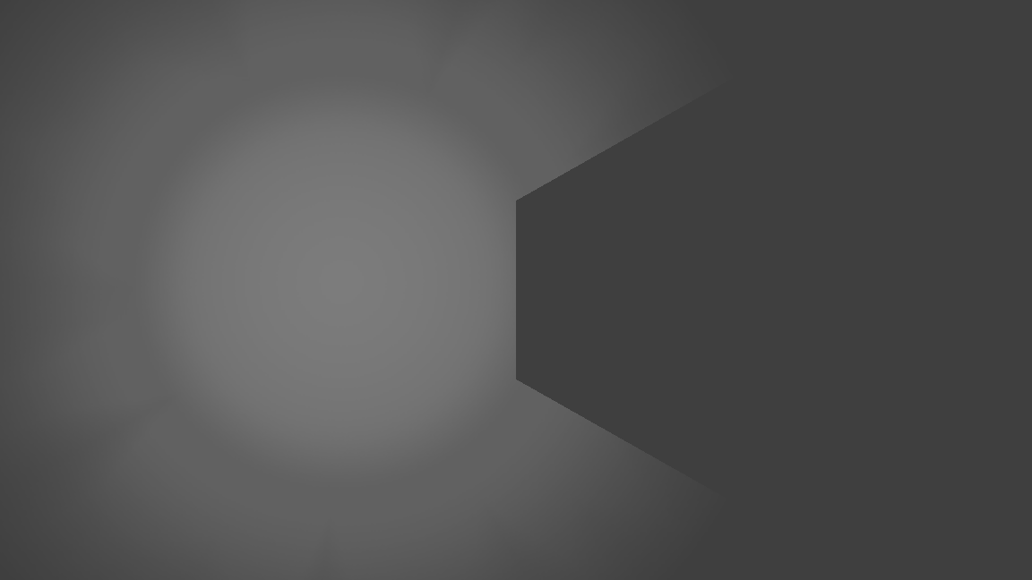 Godot render of A single occluder edge