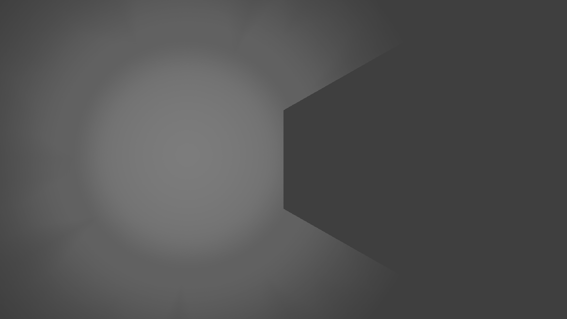 Our render of A single occluder edge