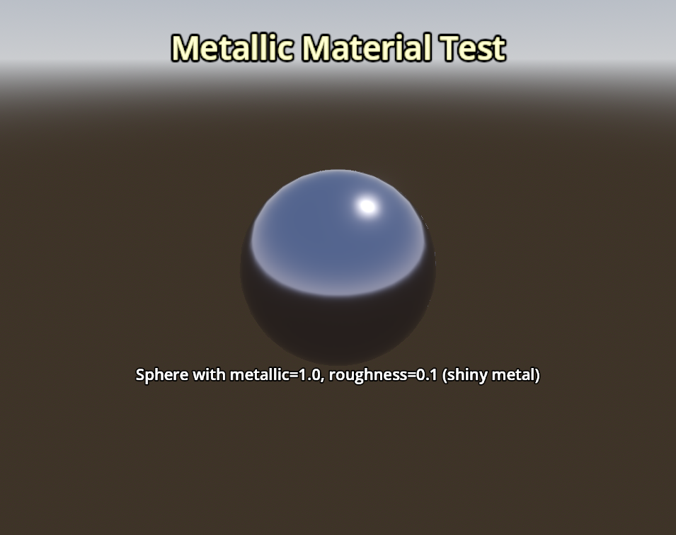 Godot render of Metallic / roughness