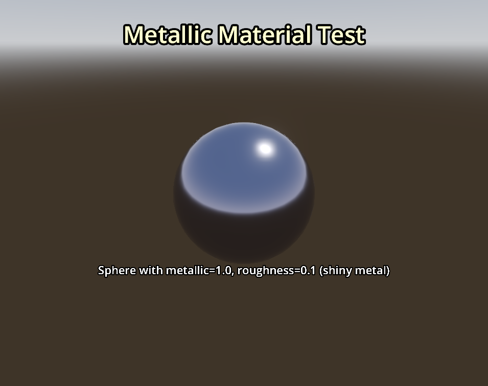 Our render of Metallic / roughness