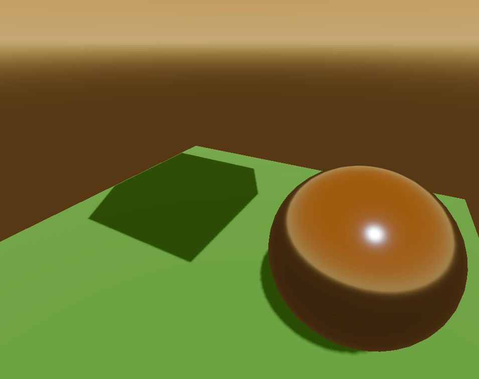 Our render of Ambient light + sky reflection